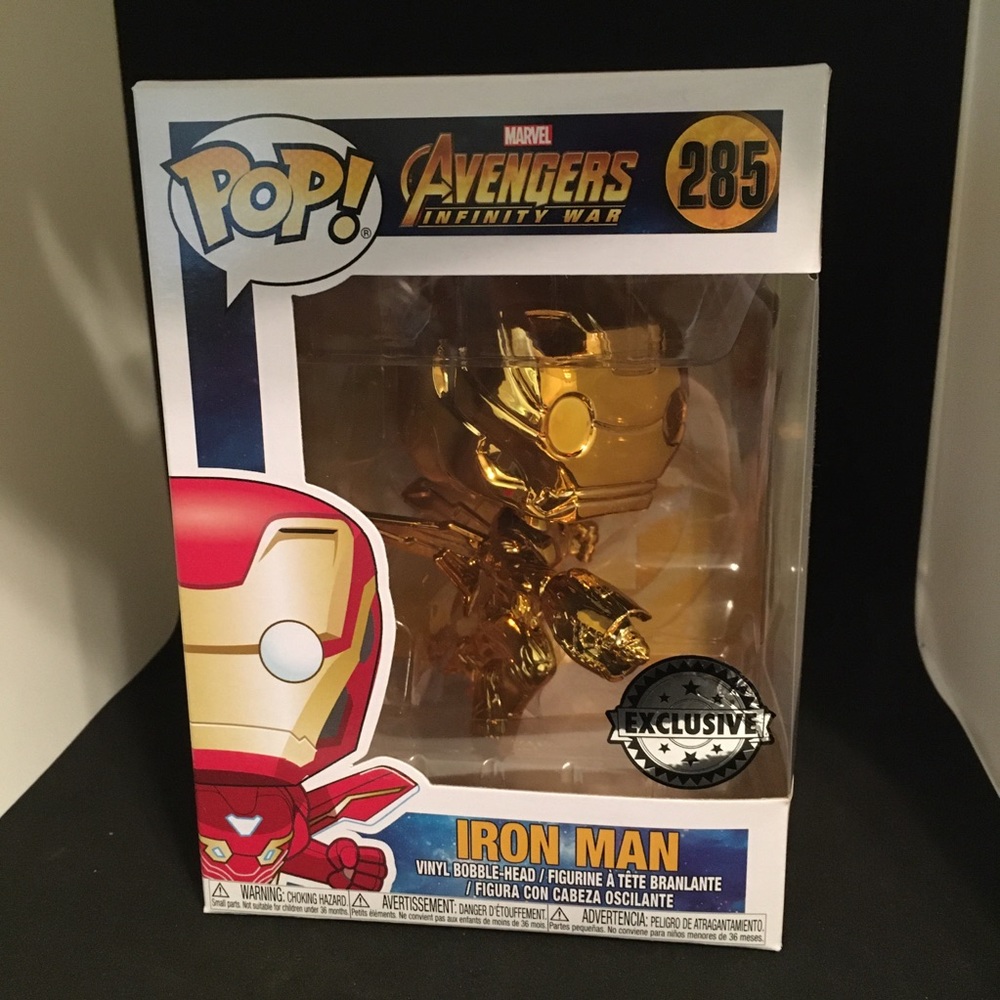 Funko Pop! Marvel Iron Man Gold Chrome Exclusive